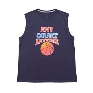 Fruit of the Loom Platinum Sleeveless XL Any Court Anytime Basketball Gym Shirt